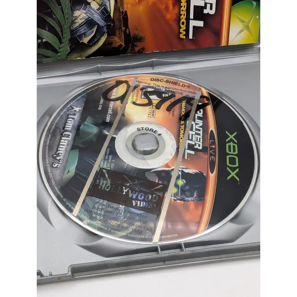 Splinter Cell Pandora Tomorrow (Xbox, 2004) CIB, Very Good Hollywood Video Copy